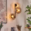 Koyoto globe light, wall light Amber, clear, Smoke-coloured, 3-light sources