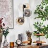 Koyoto globe light, wall light Amber, clear, Smoke-coloured, 3-light sources