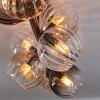 Koyoto ceiling light, globe light Amber, clear, Smoke-coloured, 8-light sources