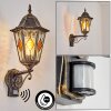 Hongkong outdoor wall light, wall light brown, gold, 1-light source, Motion sensor