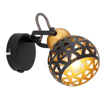 Globo SARRA Wall Light black, 1-light source