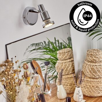 MORGES Wall Light LED chrome, 1-light source