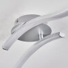 MOHLIN Ceiling Light LED Nickel, white, 2-light sources