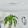 CORREAS Ceiling Light LED aluminium, 2-light sources