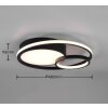 Reality VUELTA Ceiling Light LED black, 1-light source