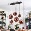 Gastor hanging light, globe light, pendant light coppery, 6-light sources