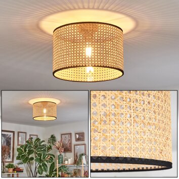 Ramila ceiling light Ecru, black, 1-light source