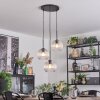 Koyoto hanging light, globe light, Cluster pendant lamp clear, 3-light sources