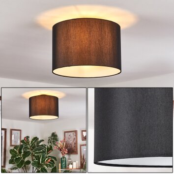 Soungou ceiling light black, white, 1-light source