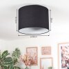 Bassagoda ceiling light black, white, 1-light source