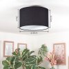 Bassagoda ceiling light black, white, 1-light source