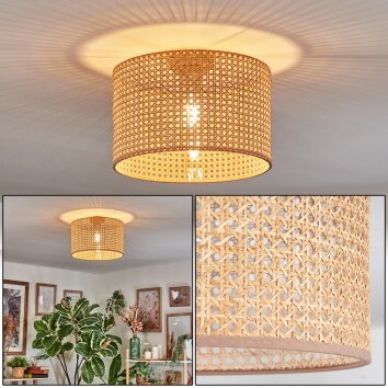 Barcos ceiling light brown, Ecru, 1-light source