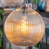 Koyoto hanging light, globe light, Cluster pendant lamp Amber, clear, Smoke-coloured, 4-light sources