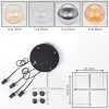 Koyoto hanging light, globe light, Cluster pendant lamp Amber, clear, Smoke-coloured, 4-light sources
