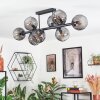 Koyoto ceiling light, globe light Smoke-coloured, 8-light sources