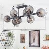 Koyoto ceiling light, globe light Smoke-coloured, 8-light sources