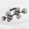 Koyoto ceiling light, globe light Smoke-coloured, 8-light sources