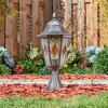 Lignac pedestal light, path light black, silver, 1-light source
