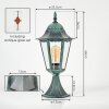 Hongkong pedestal light, path light green, black, 1-light source