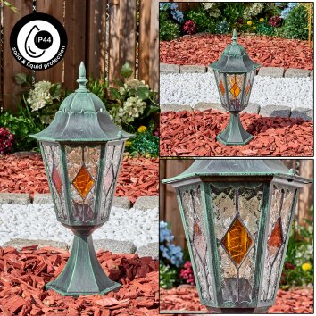 Hongkong pedestal light, path light green, black, 1-light source