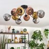 Ripoll ceiling light, globe light gold, coppery, Smoke-coloured, 10-light sources