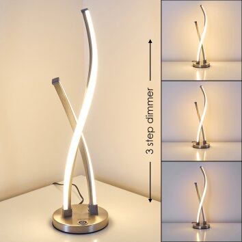 TERVO Table Lamp LED matt nickel, 2-light sources