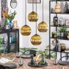 Koyoto hanging light, globe light, Cluster pendant lamp gold, 4-light sources
