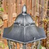 Lignac lamp post, path light black, silver, 1-light source