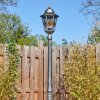 Lignac lamp post, path light black, silver, 1-light source