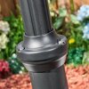 Naofe lamp post, path light black, 2-light sources
