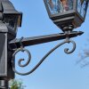 Naofe lamp post, path light black, 3-light sources