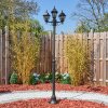 Naofe lamp post, path light black, 3-light sources