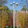 Naofe lamp post, path light white, 3-light sources