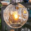 Ripoll hanging light, globe light, Cluster pendant lamp Amber, clear, Smoke-coloured, 4-light sources