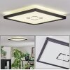 Simonstorp ceiling light, Panel LED black, white, 1-light source