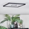 Simonstorp ceiling light, Panel LED black, white, 1-light source