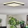 Simonstorp ceiling light, Panel LED black, white, 1-light source