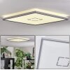 Simonstorp ceiling light, Panel LED silver, white, 1-light source