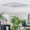 Simonstorp ceiling light, Panel LED silver, white, 1-light source