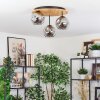 Ripoll ceiling light, globe light Ecru, black, 3-light sources