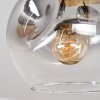 Ripoll ceiling light, globe light Ecru, black, 3-light sources