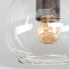 Koyoto ceiling light, globe light 40 cm Ecru, black, 3-light sources