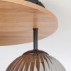 Koyoto ceiling light, globe light 40 cm Ecru, black, 3-light sources