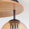 Koyoto ceiling light, globe light 40 cm Ecru, black, 3-light sources