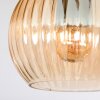 Koyoto ceiling light, globe light 40 cm Ecru, black, 3-light sources