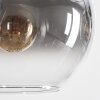 Koyoto hanging light, globe light, pendant light Amber, clear, Smoke-coloured, 8-light sources