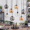 Ripoll hanging light, globe light, pendant light Amber, clear, Smoke-coloured, 8-light sources