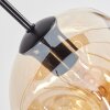 Ripoll hanging light, globe light, pendant light Amber, Smoke-coloured, 8-light sources