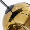 Ripoll hanging light, globe light, pendant light blue, gold, green, coppery, 8-light sources