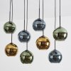 Koyoto hanging light, globe light, pendant light blue, gold, green, 8-light sources